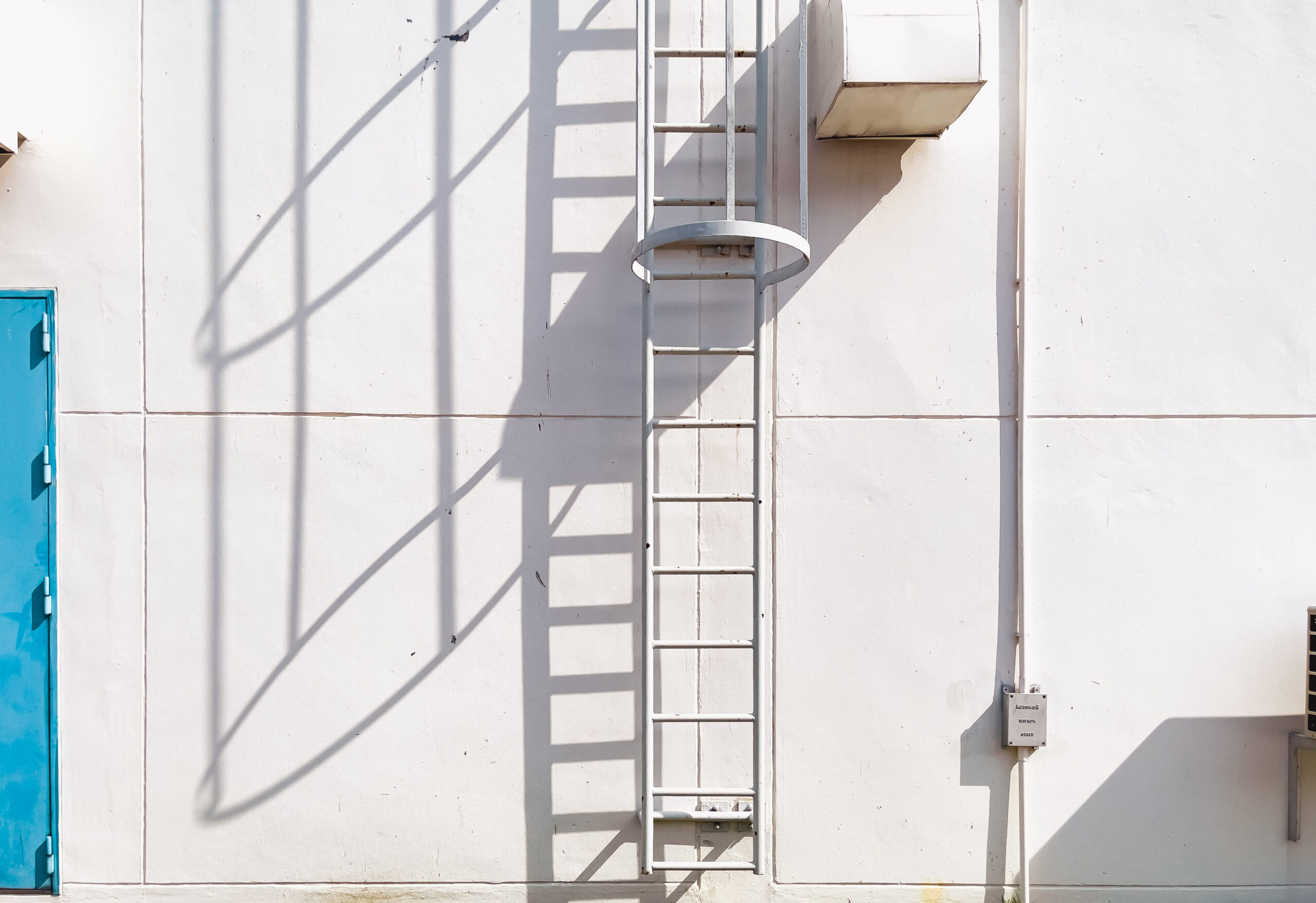 Katt ladder fall protection cost - Ladder on side of building